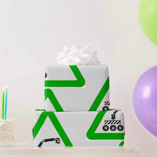 Papier Cadeau Panneau d'avertissement de passage de robot