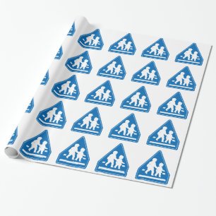 Papier Cadeau Panneau de signalisation scolaire >> Japonais