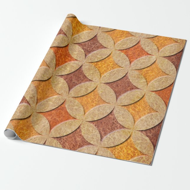 Papier Cadeau Panneau intérieur motif - décoration arabe - coude (Déroulé)