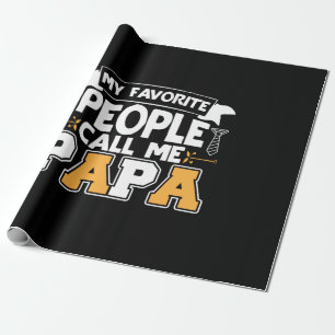 Papier Cadeau Papa Cadeau Mon Favori Les gens m'appellent Papa