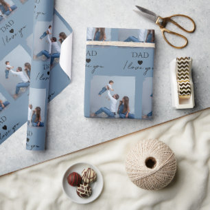 Papier Cadeau Papa, Je T'Aime" — Pour Fête des pères -