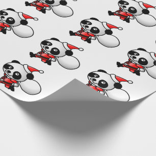 Papier Cadeau Papa Noël Panda