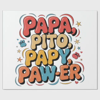 Papier Cadeau Papa Pito Pappy Pawer