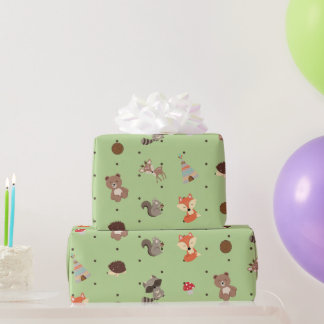 Papier Cadeau Papel de regalo animalitos del bosque