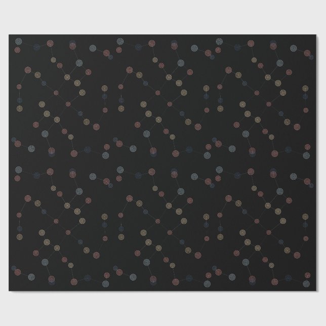 Papier Cadeau Papel de regalo con constelaciones. (Plat)