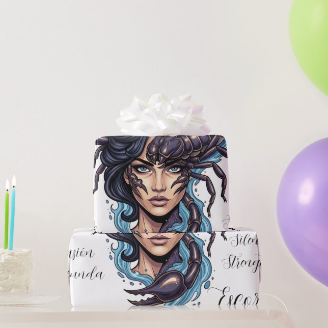 Papier Cadeau Papel de Regalo Lady Escorpio (Cadeaux de fête)