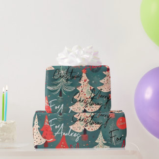 Papier Cadeau Papel regalo navideño personalizado