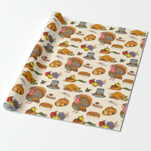 Papier Cadeau Paper de Thanksgiving
