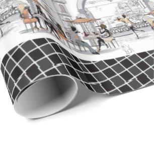 Papier Cadeau Papier à enveloppement brillant Paris France