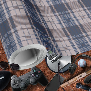 Papier Cadeau Papier à enveloppement Brown-Masculin bleu plaid