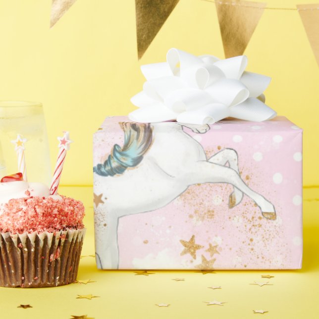 Papier cadeau Licorne