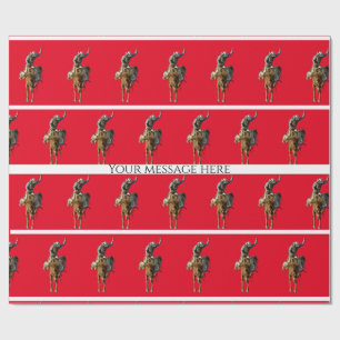 Papier Cadeau Papier à enveloppement de style occidental Cowboy