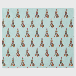 Papier Cadeau Papier à enveloppement FESTIVE TIGER & OWL