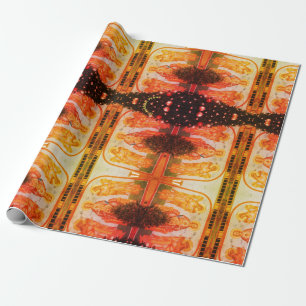 Papier Cadeau Papier à enveloppement fluorescent ukrainien de No