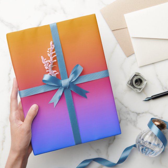 Papier Cadeau Papier à enveloppement horizontal rose (Cadeaux)