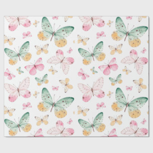 Papier Cadeau Papier à enveloppement papillon
