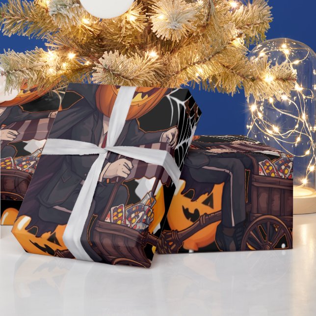 Papier Cadeau Papier à enveloppement pour l'Halloween (Vacances)