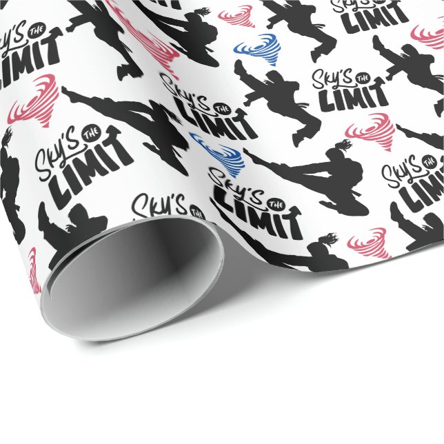 Papier Cadeau Papier à enveloppement Taekwondo (Coin rond)