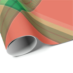 Papier Cadeau Papier à enveloppement Tartan de pastèque