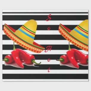 Papier Cadeau Papier à envelopper brillant si chaud mexicain
