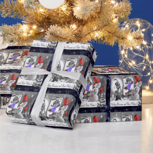 Papier Cadeau Papier à envelopper peint Snowman