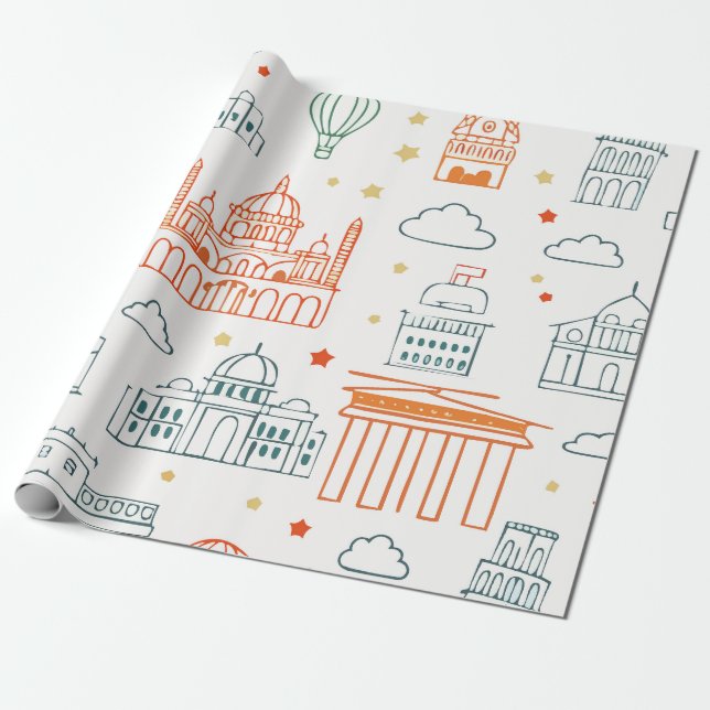 Papier Cadeau Papier à envelopper pour enfants (Déroulé)