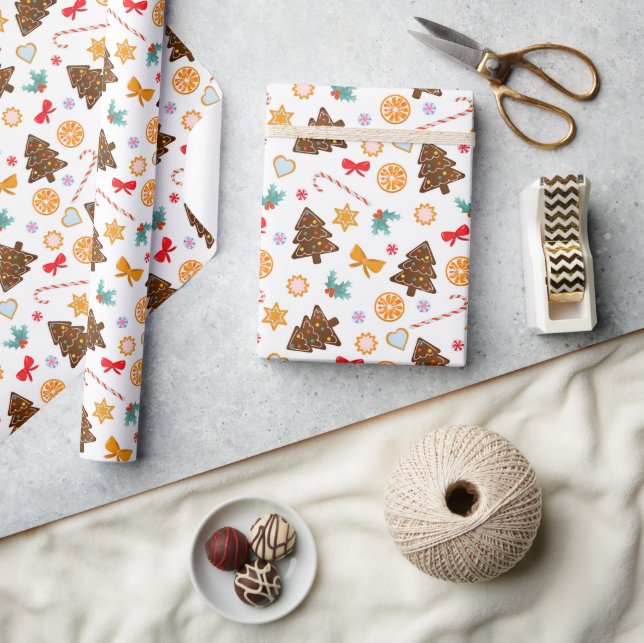 Papier Cadeau Papier à envelopper pour la nouvelle année. (Artisanat)