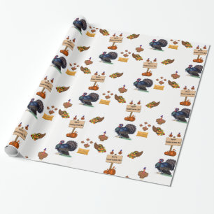 Papier Cadeau Papier à envelopper Thanksgiving