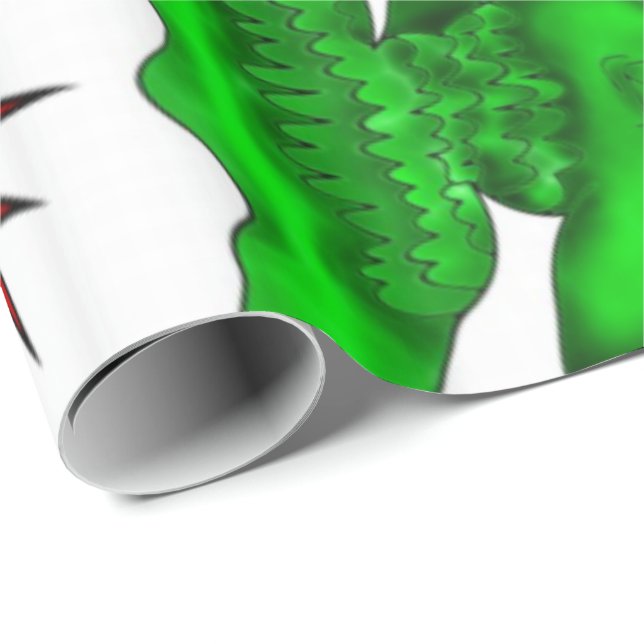 Papier Cadeau Papier à papier glacé Poisson Crabes Ocean Beach (Coin rond)