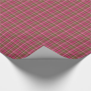 Papier Cadeau PAPIER À PAPIER Pink-Neon-Brown-Coll-PLAID-04-GIFT