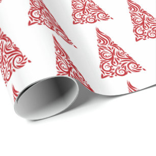 Papier Cadeau Papier-arbres de Noël