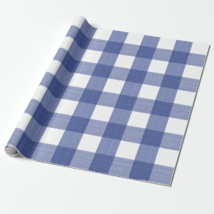 Papier Cadeau Papier bleu de plaid de Buffalo