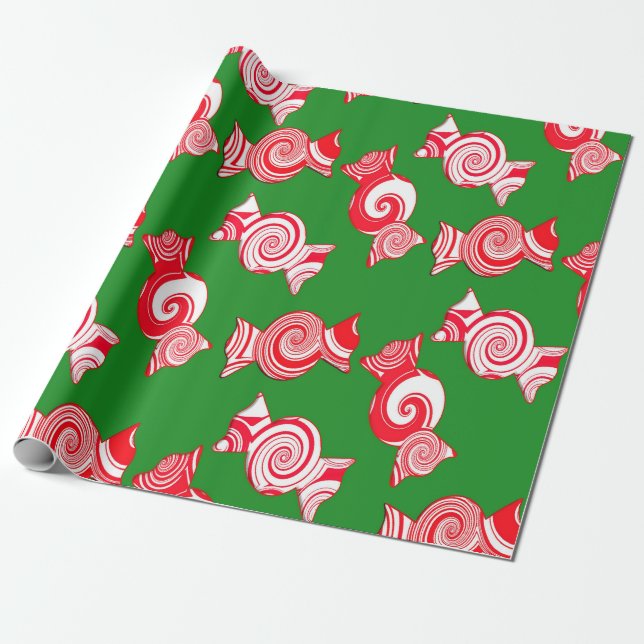 Papier Cadeau Papier-cadeau Candy Swirl (Déroulé)