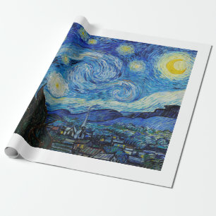 PAPIER CADEAU PAPIER CADEAU: LA NUIT STARRY : VAN GOGH