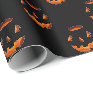 Papier Cadeau Papier Citrouille brillant Halloween