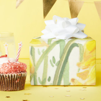 Papier Cadeau Papier Daffodil Jaune
