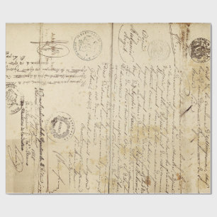 Papier Cadeau Papier de Decoupage de meubles de document de