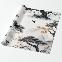 Papier de lavage à l'encre de l'Asie de l'Est