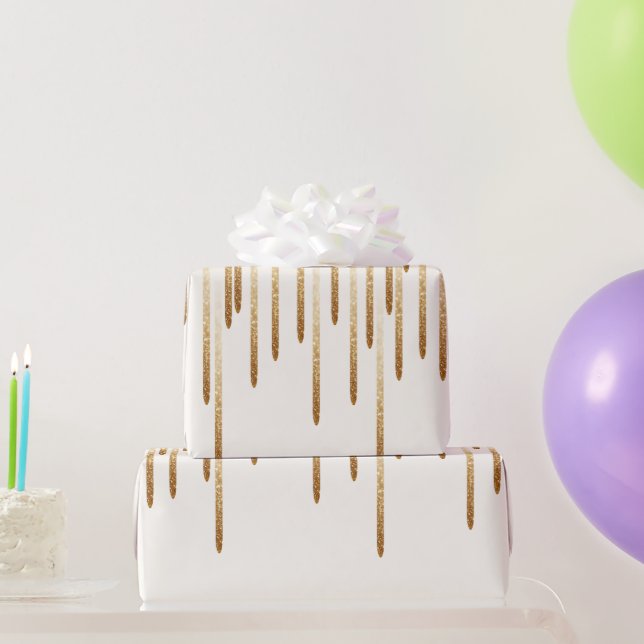 Papier Cadeau papier d'emballage à parties scintillant (Cadeaux de fête)