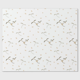 Papier Cadeau papier d'emballage avec un motif de feuille