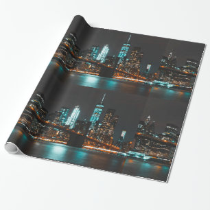 Papier Cadeau Papier d'emballage brillant de New York