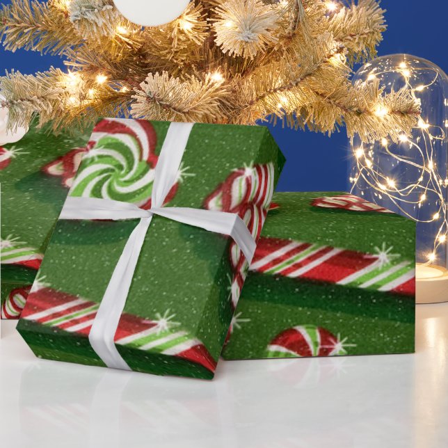 Papier Cadeau Papier d'emballage brillant pour Noël (Vacances)