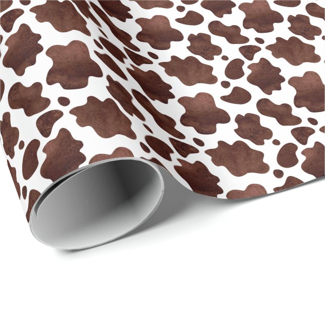 Papier Cadeau Papier d'emballage Brown pour vache (Coin rond)