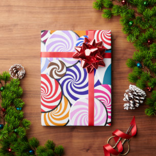 Papier Cadeau Papier d'emballage - Collage de bonbons