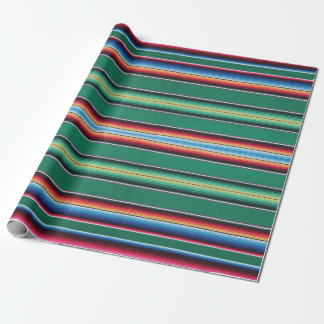 Papier Cadeau Papier d'emballage, copie de serape, verte