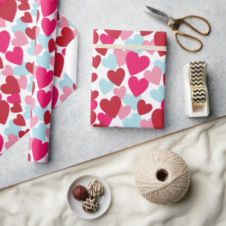 Papier Cadeau Papier d'emballage d'amour