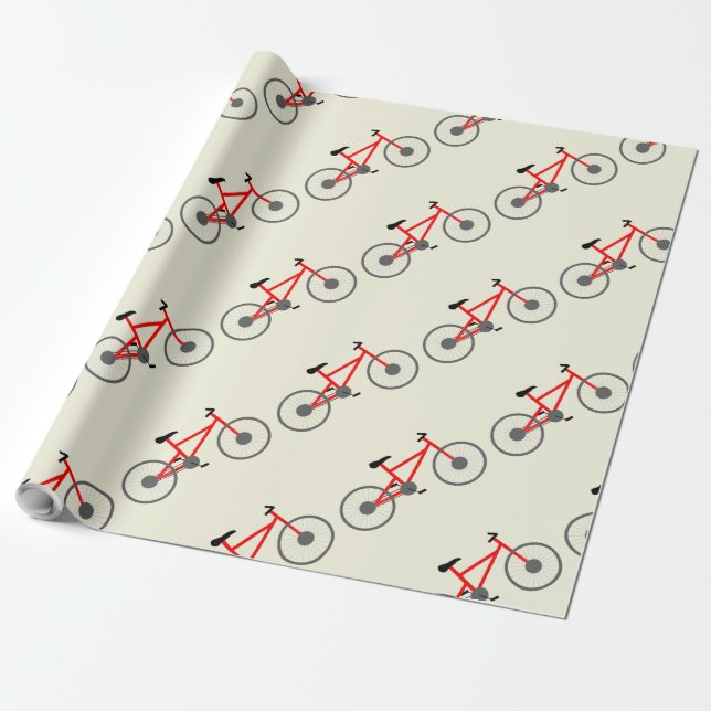 Papier Cadeau Papier d'emballage de bicyclette (Déroulé)