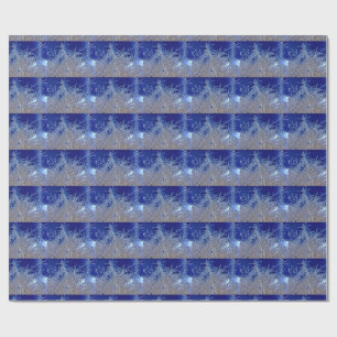 Papier Cadeau Papier d'emballage de branches cristallines (mat)