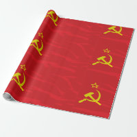 Papier d'emballage de drapeau de l'URSS