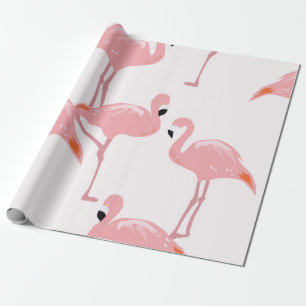 Papier Cadeau Papier d'emballage de Flamant rose